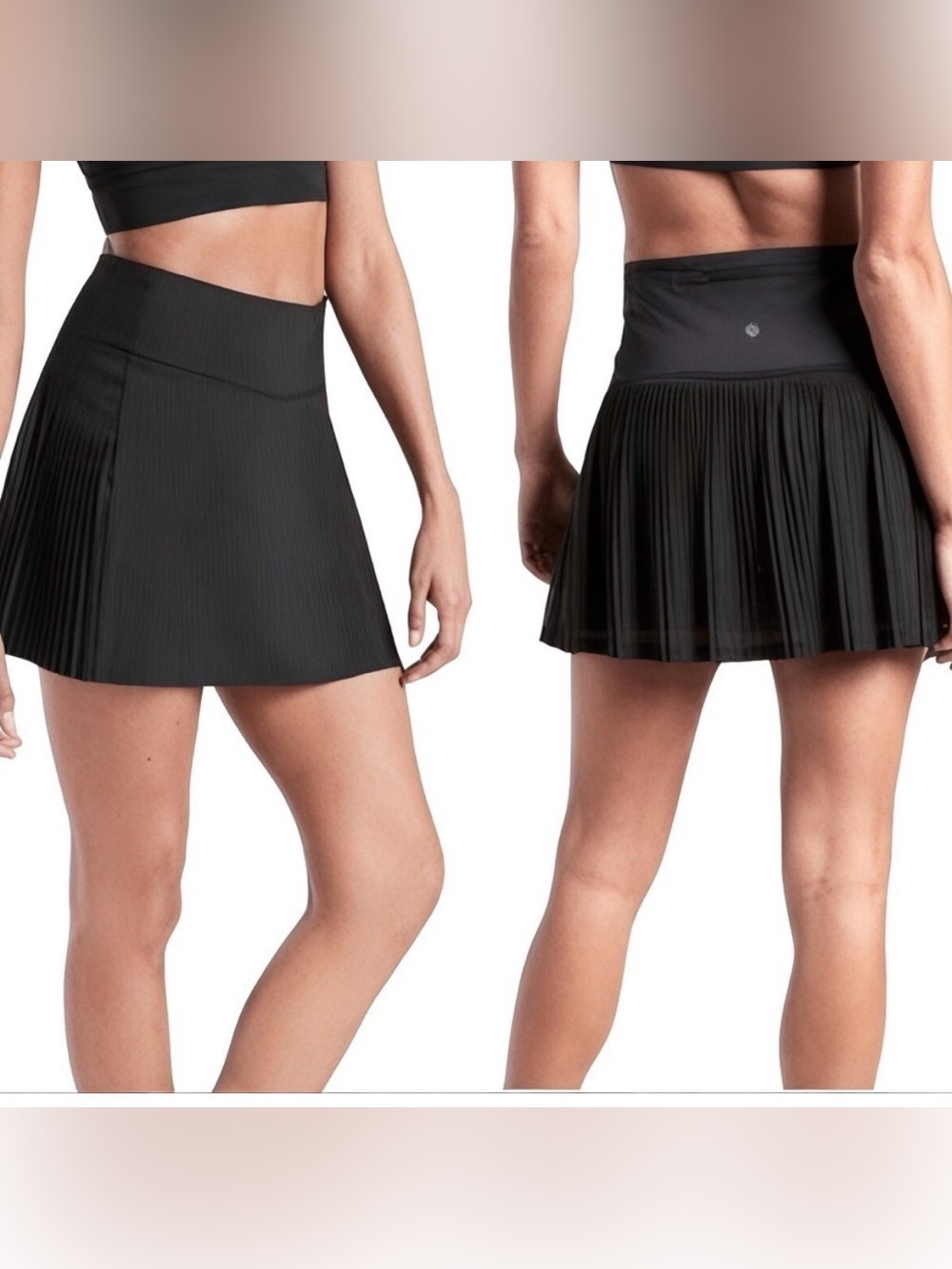Athleta Black Backspin Skort Size M-Tennis, Golf, Athleisure